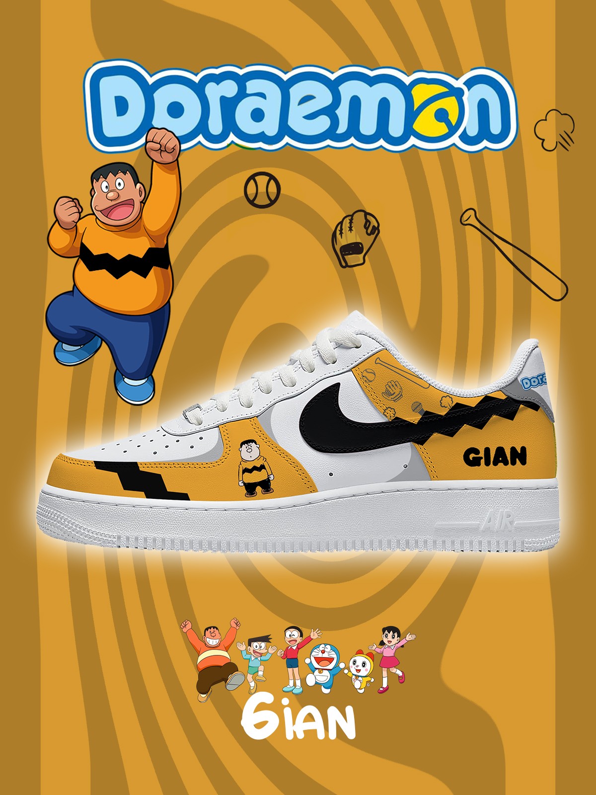 Gian V.1 Custom Air-Style Sneakers