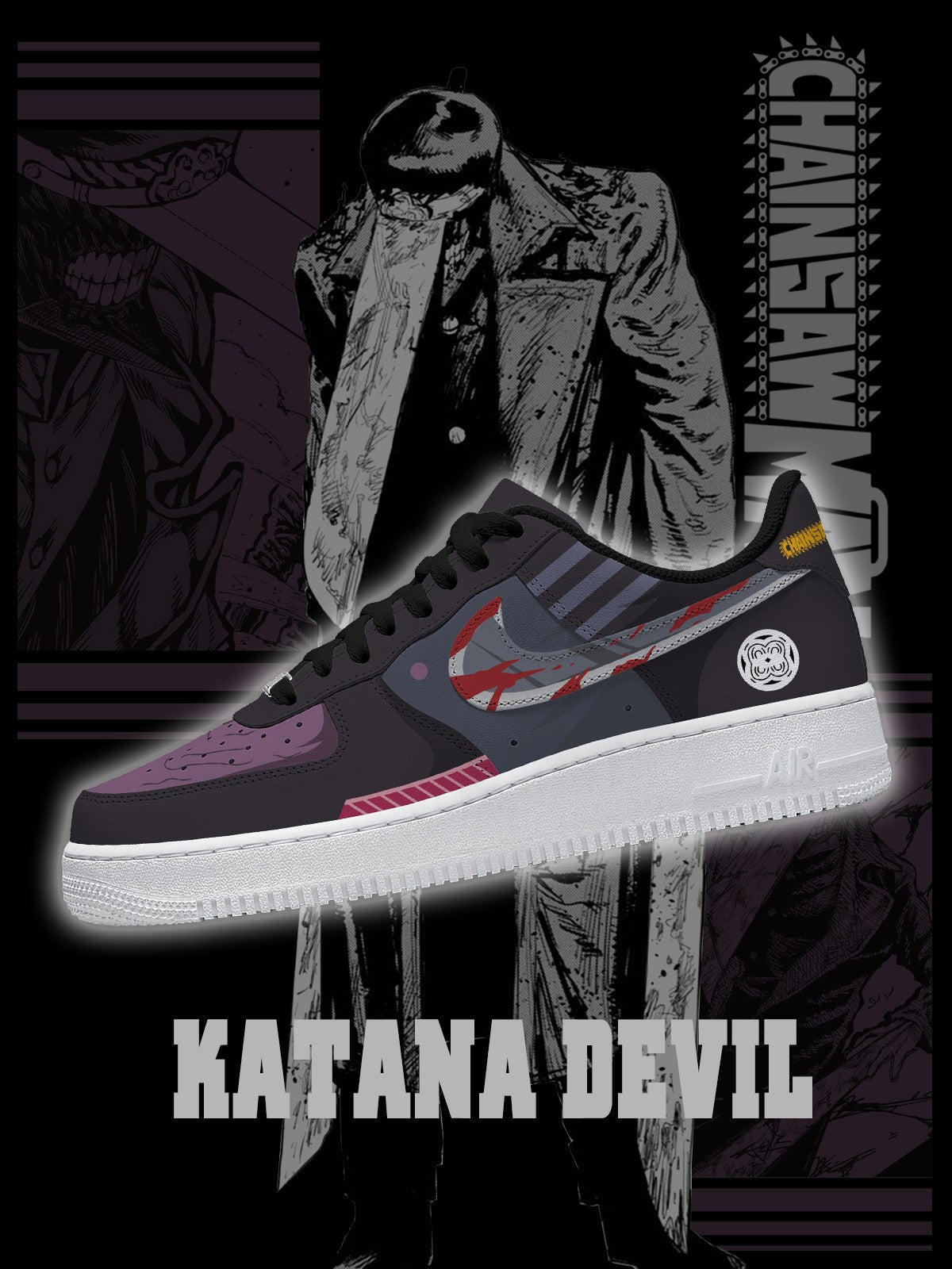 Katana Devil V.1 Custom Air-Style Sneakers