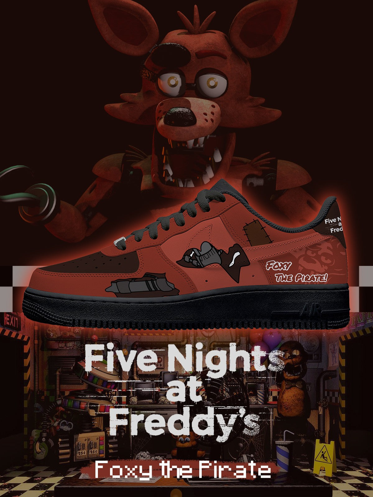 Zapatillas deportivas personalizadas Foxy the Pirate V.1 Air-Style
