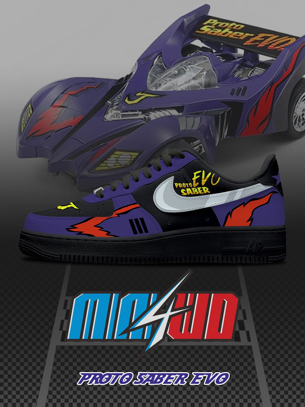 Proto Saber Evo V.1 Custom Air-Style Sneakers