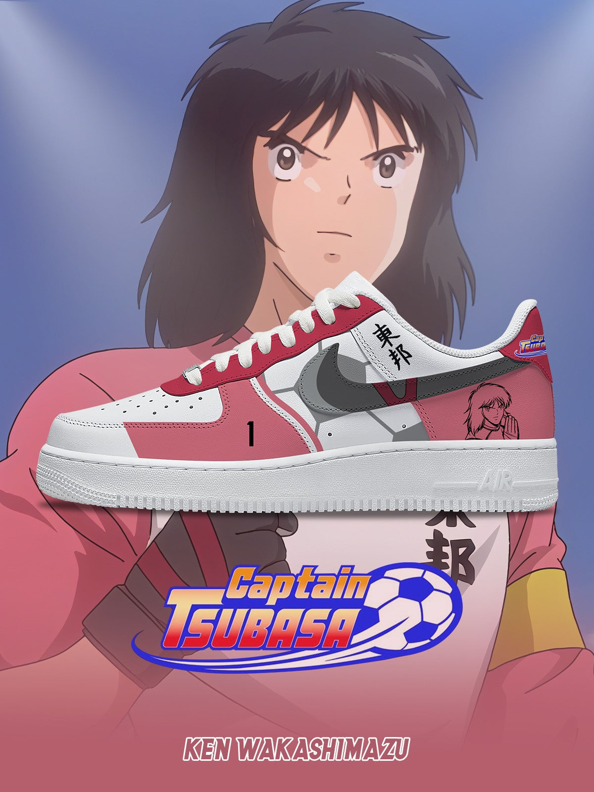 Ken Wakashimazu V.1 Custom Air-Style Sneakers