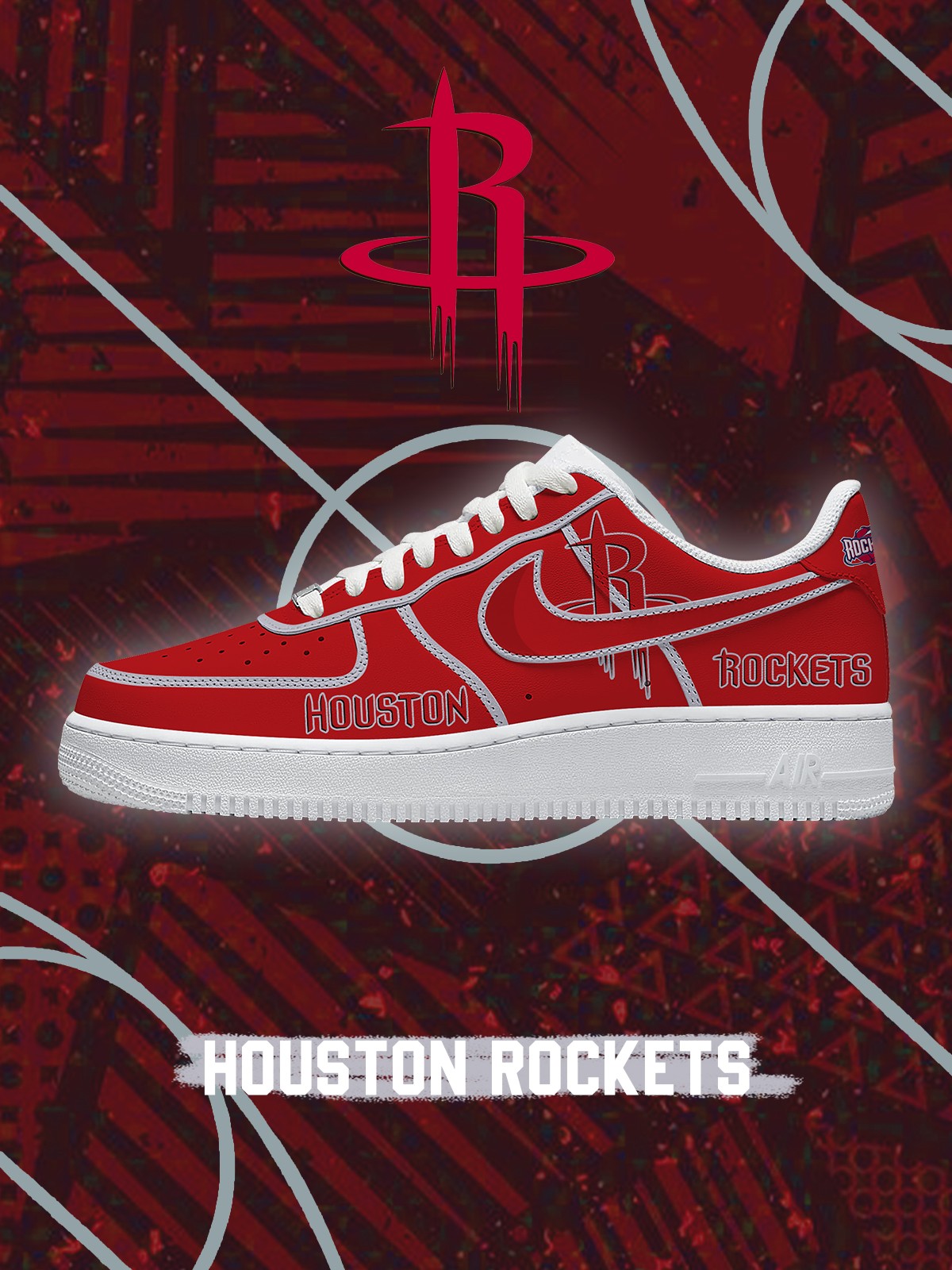 Zapatillas deportivas personalizadas estilo Air de Houston Basketball V.3