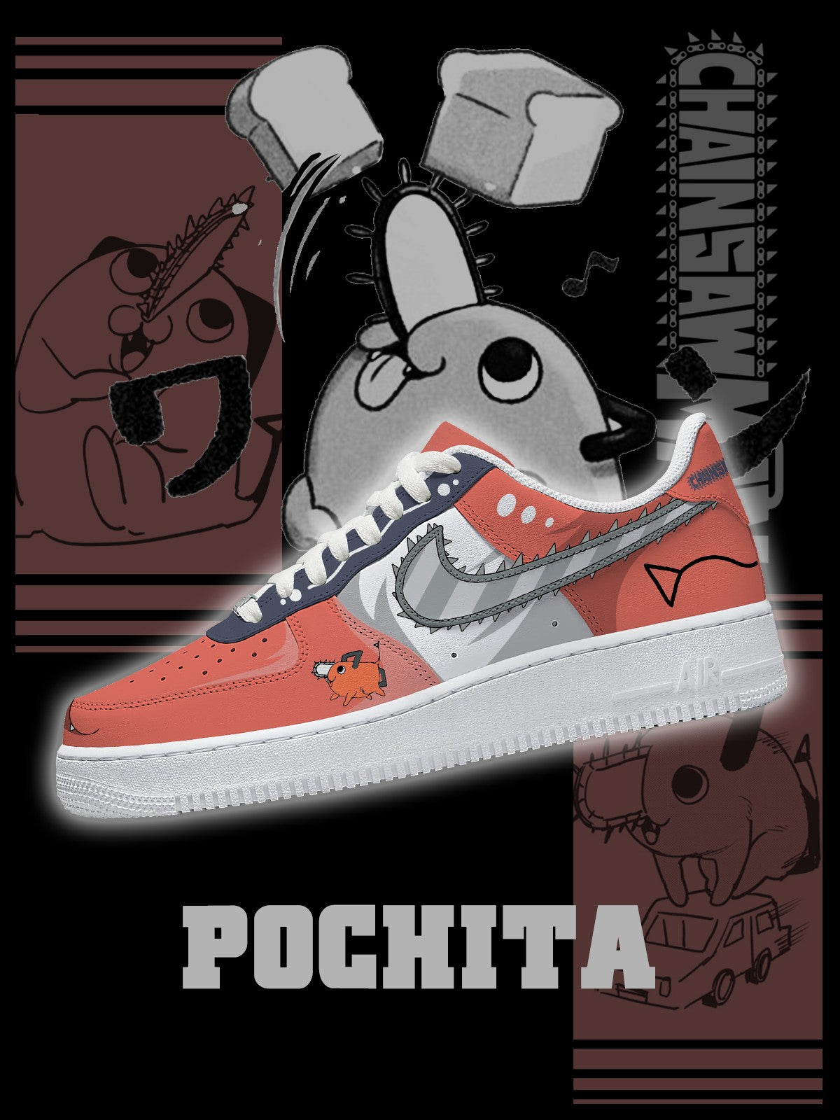 Zapatillas Pochita V.2 personalizadas estilo Air
