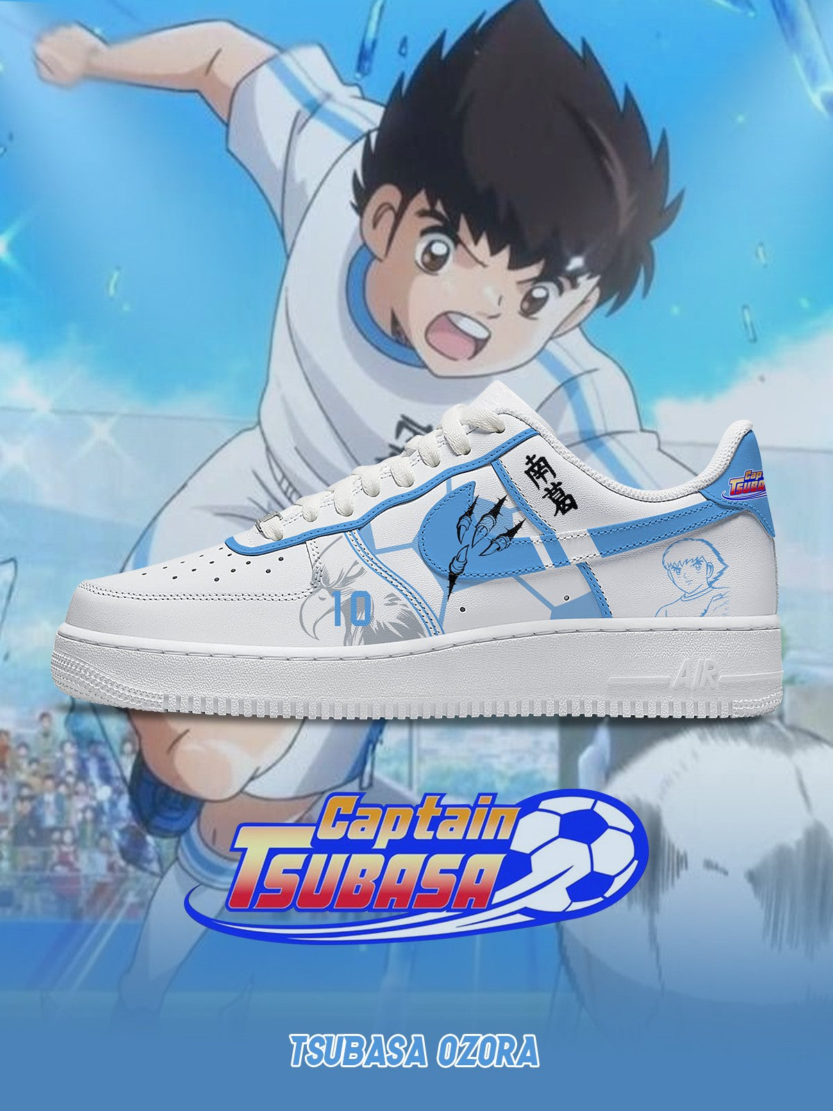 Tsubasa Ozora V.1 Custom Air-Style Sneakers