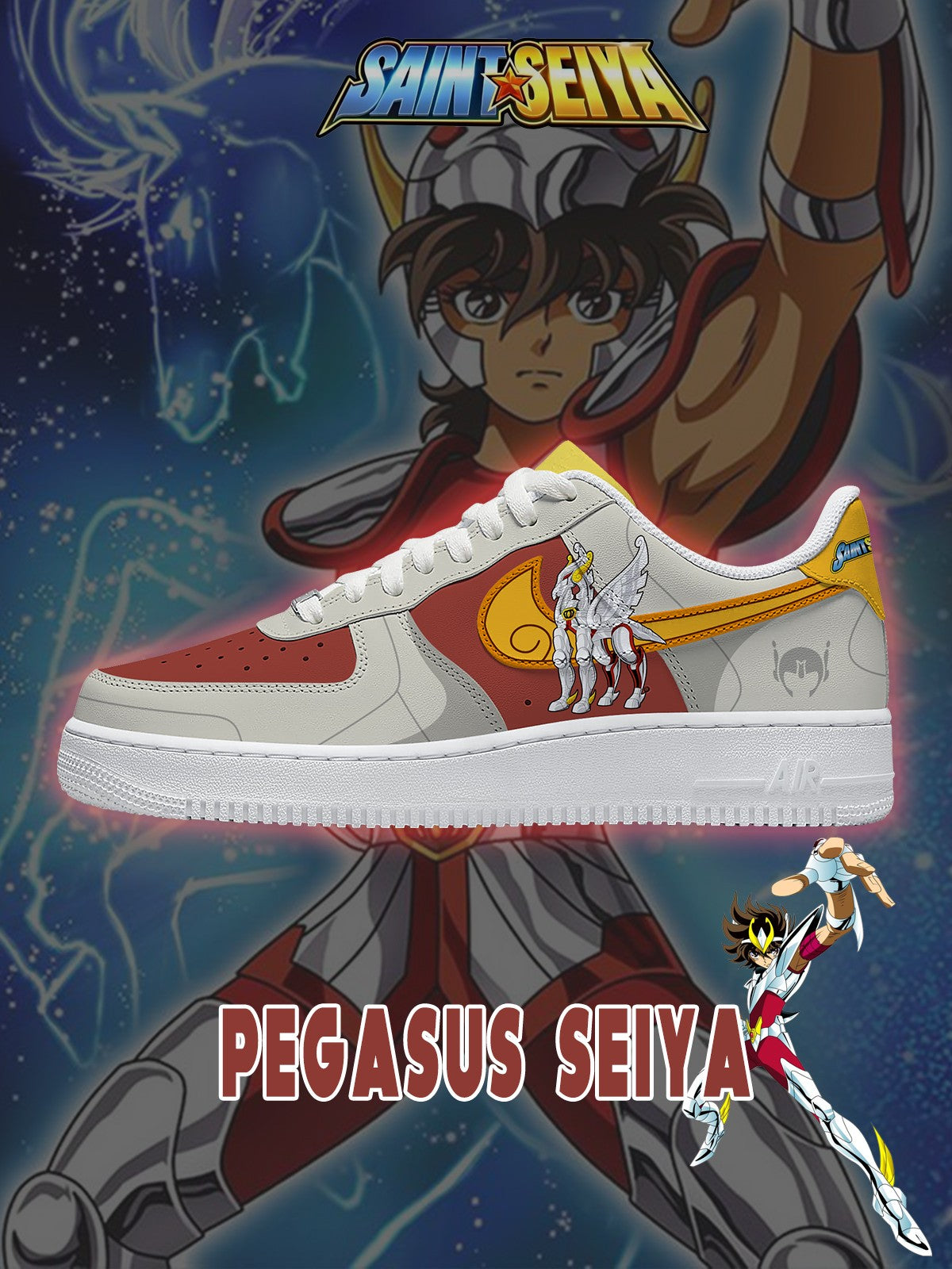 Pegasus Seiya V.1 Custom Air-Style Sneakers