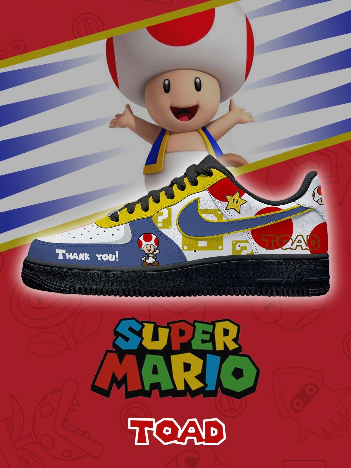 Toad V.2 Custom Air-Style Sneakers