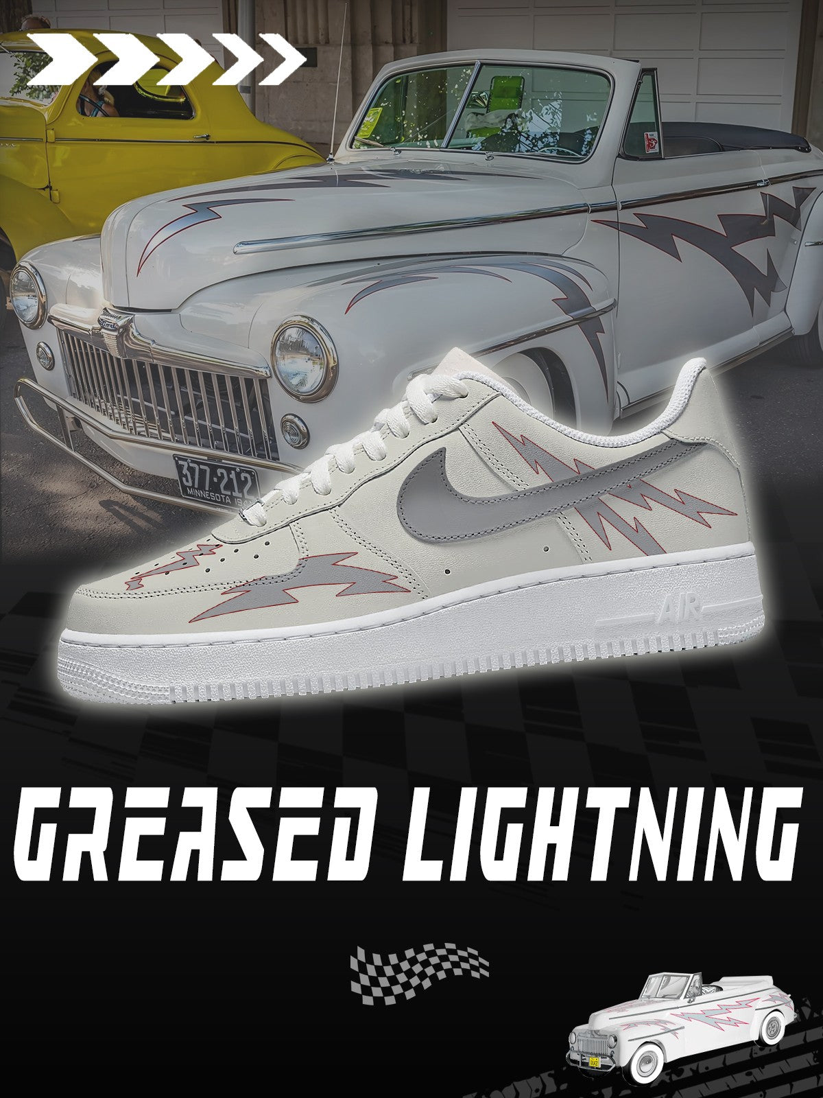 Greased Lightning V.1 Custom Air-Style Sneakers
