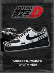 Takumi Fujiwara AE86 V.2 Custom Air-Style Sneakers