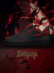 Ryomen Sukuna V.4 Custom Air-Style Sneakers