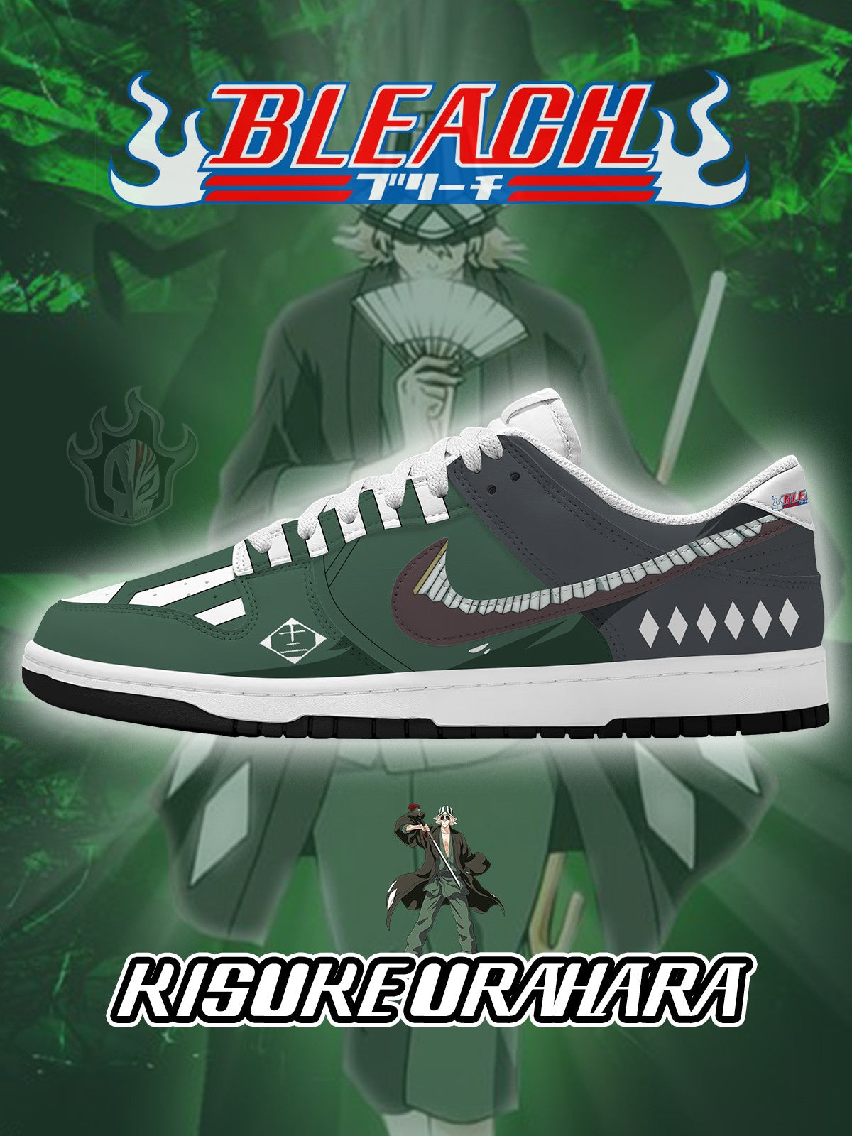 Kisuke Urahara V.1 Custom SB-Style Sneakers