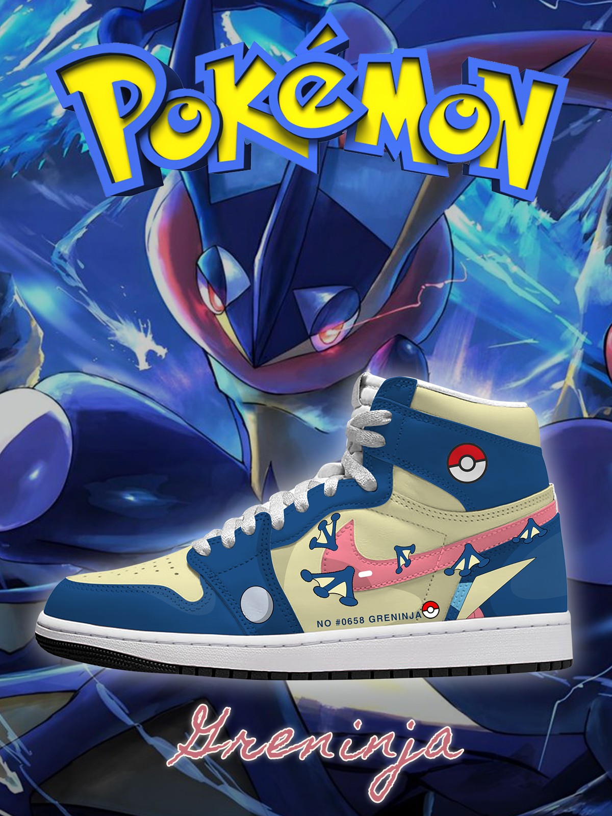 Zapatillas altas personalizadas Greninja V.1
