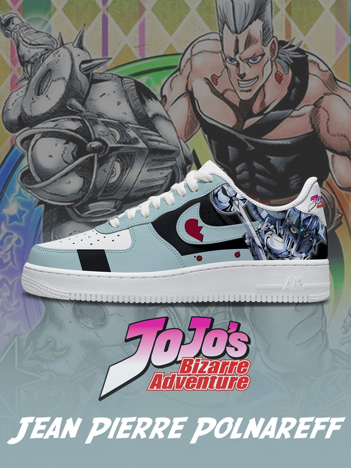 Zapatillas deportivas personalizadas Jean Pierre Polnareff V.2 Air-Style