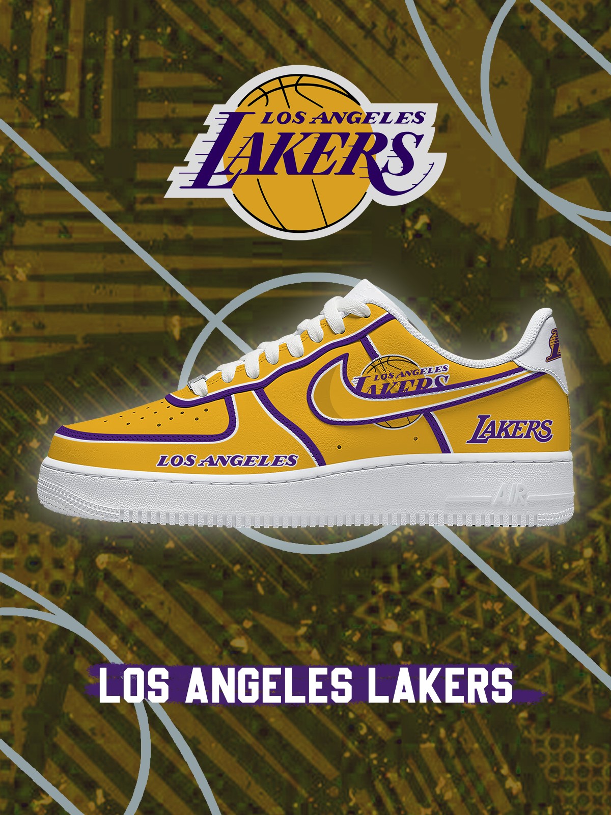 Zapatillas Air-Style personalizadas Los Angeles Basketball V.3