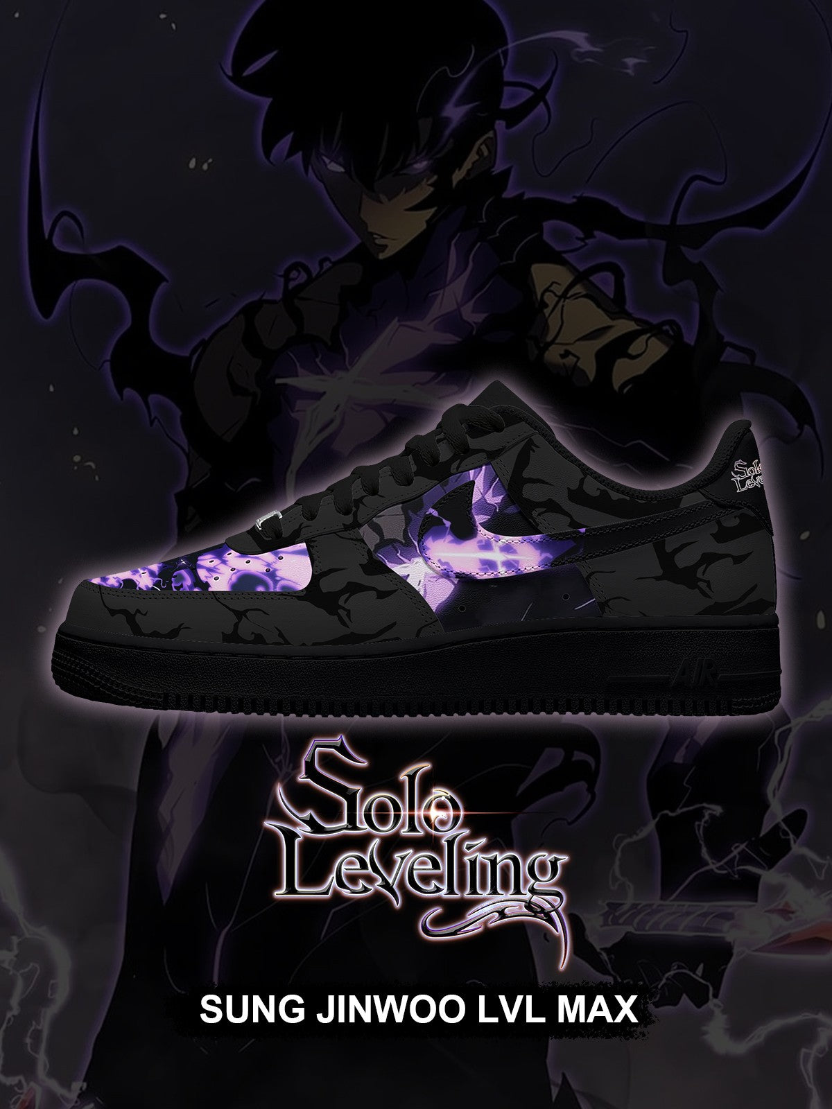 Sung Jinwoo LVL Max V.1 Custom Air-Style Sneakers
