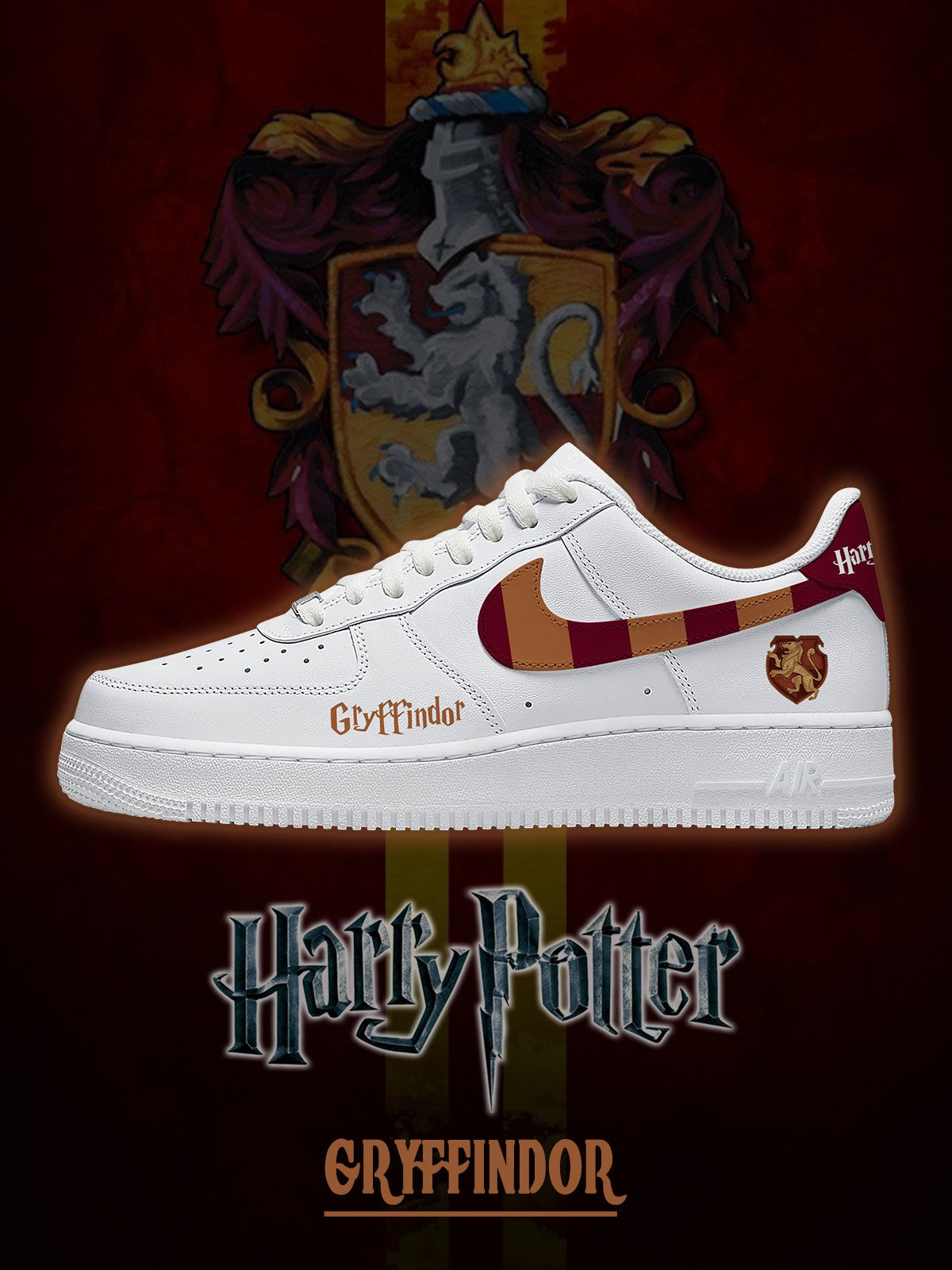 Hogwarts Gryffindor House V.1 Custom Air-Style Sneakers