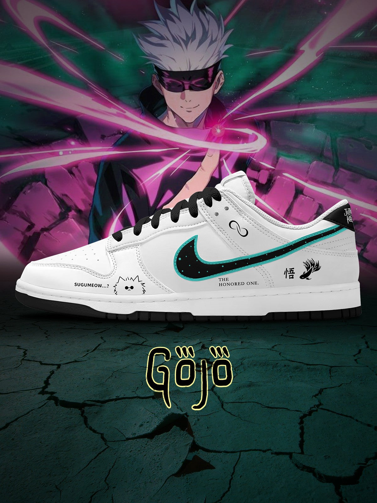 Satoru Gojo V.1 Custom SB-Style Sneakers
