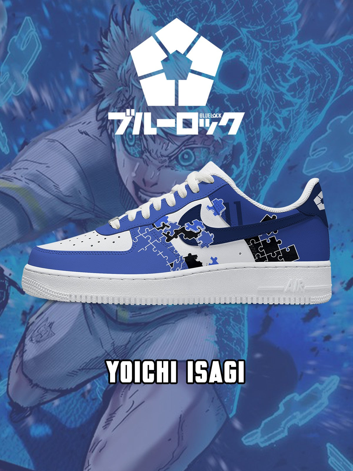 Yoichi Isagi V.6 Custom Air-Style Sneakers