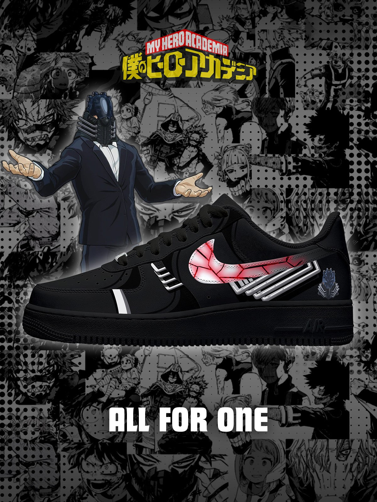 All For One Custom Air-Style Sneakers