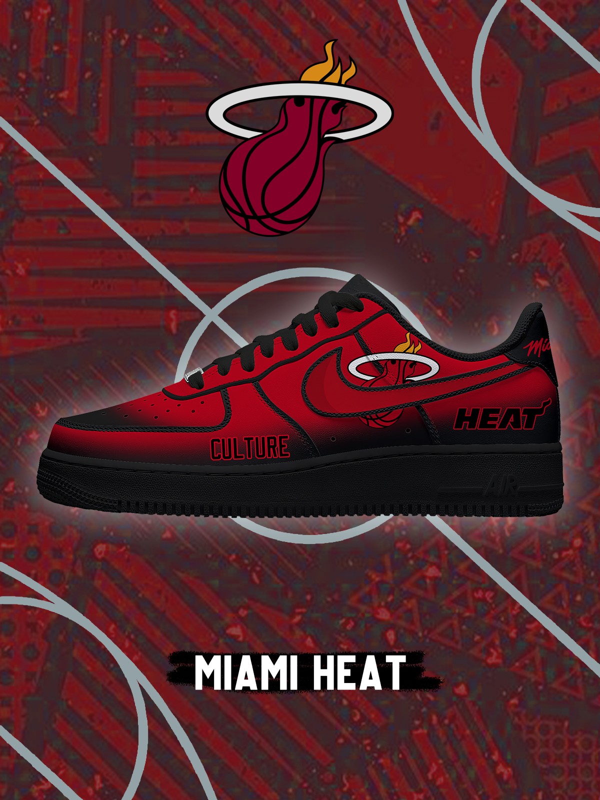 Zapatillas deportivas personalizadas estilo Air de Miami Basketball V.2