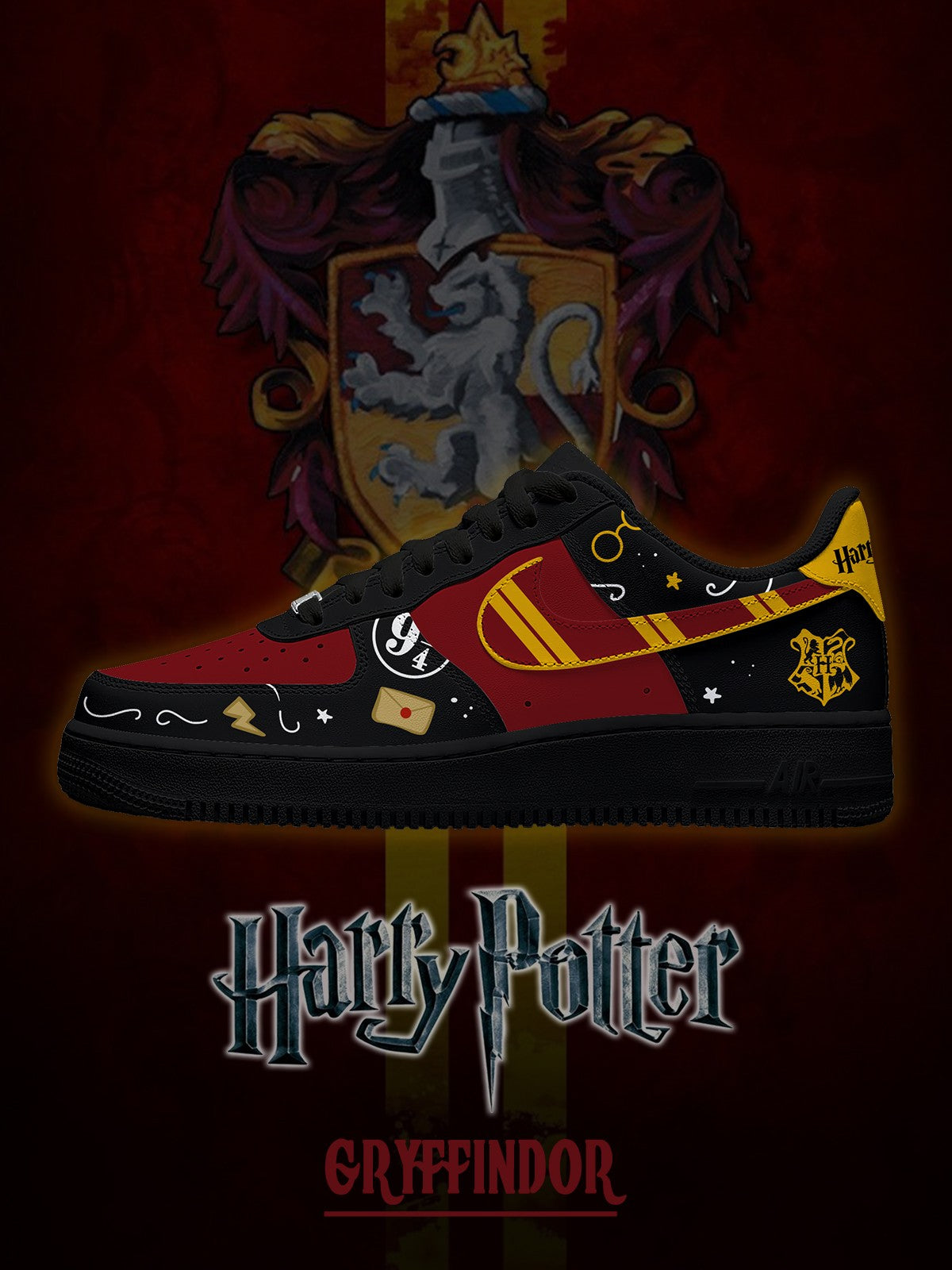 Hogwarts Gryffindor Haus V.3 Individuelle Air-Style-Sneaker
