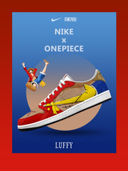 Zapatillas bajas personalizadas Monkey D. Luffy V.7 TS