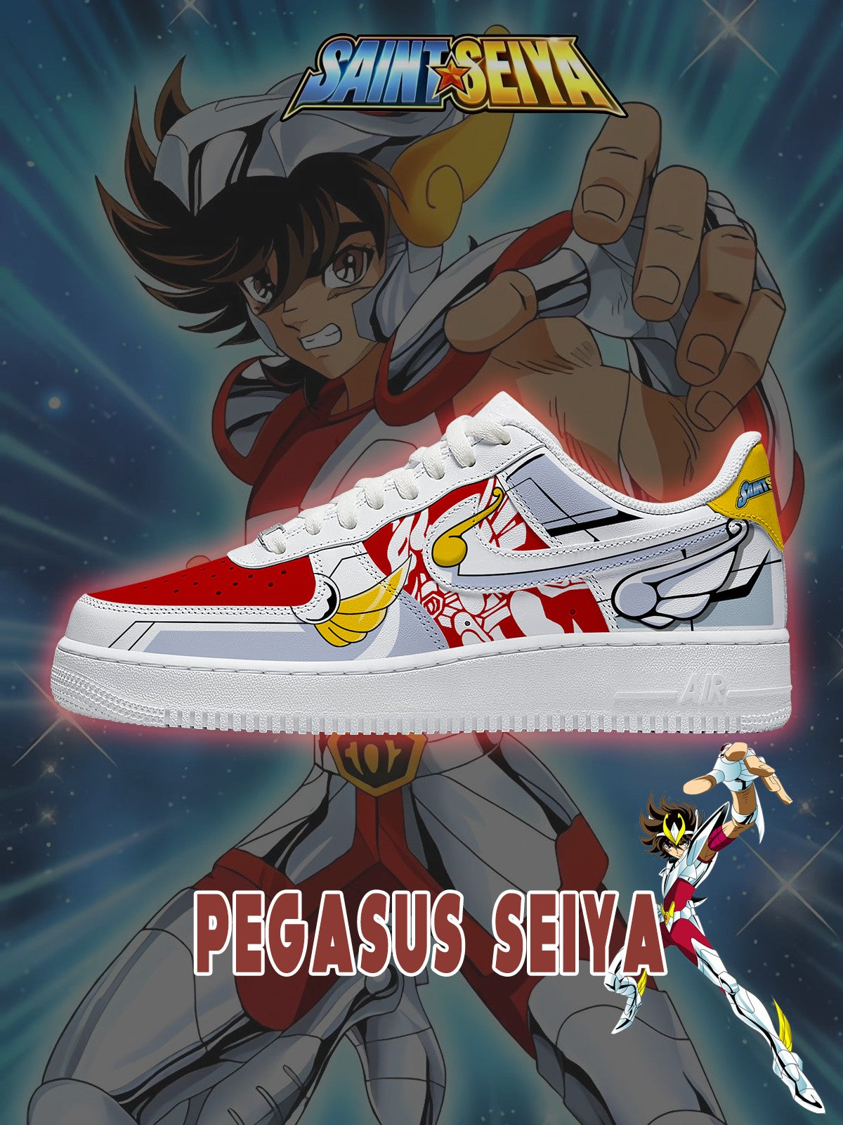 Pegasus Seiya V.2 Custom Air-Style Sneakers