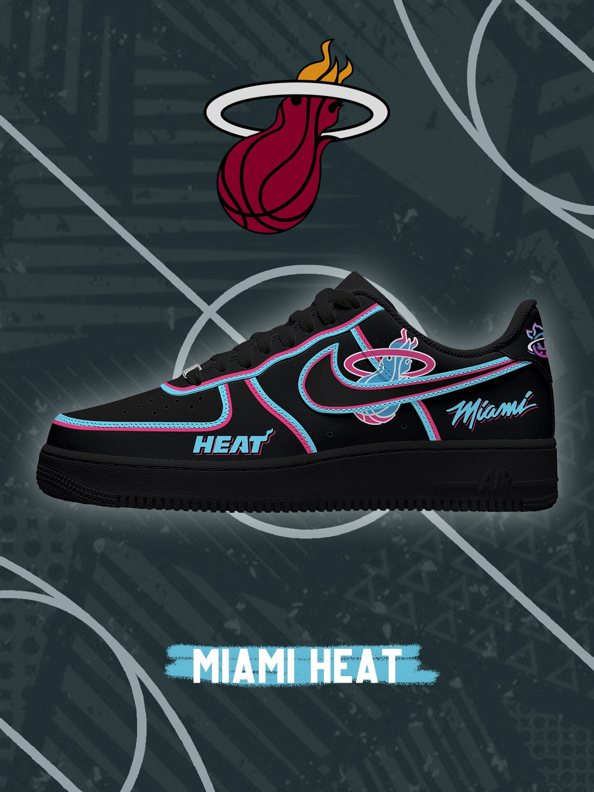 Zapatillas deportivas personalizadas estilo Air de Miami Basketball V.4