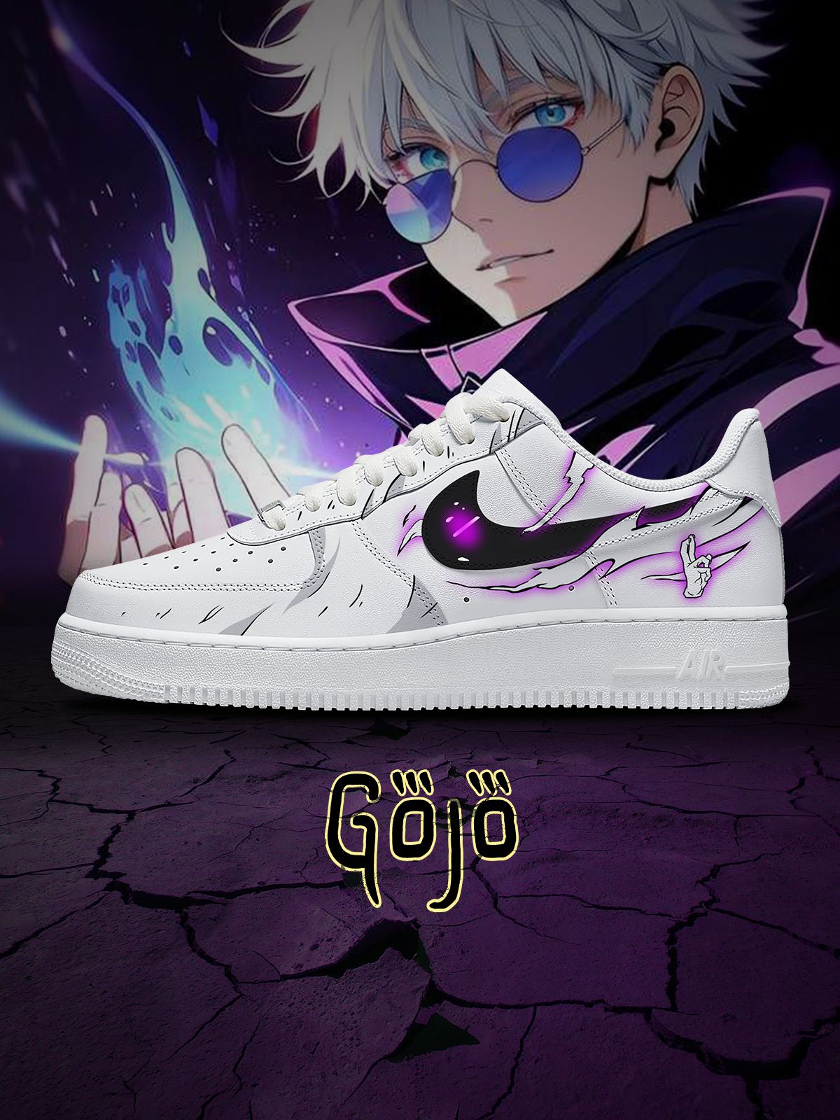 Satoru Gojo V.6 Custom Air-Style Sneakers
