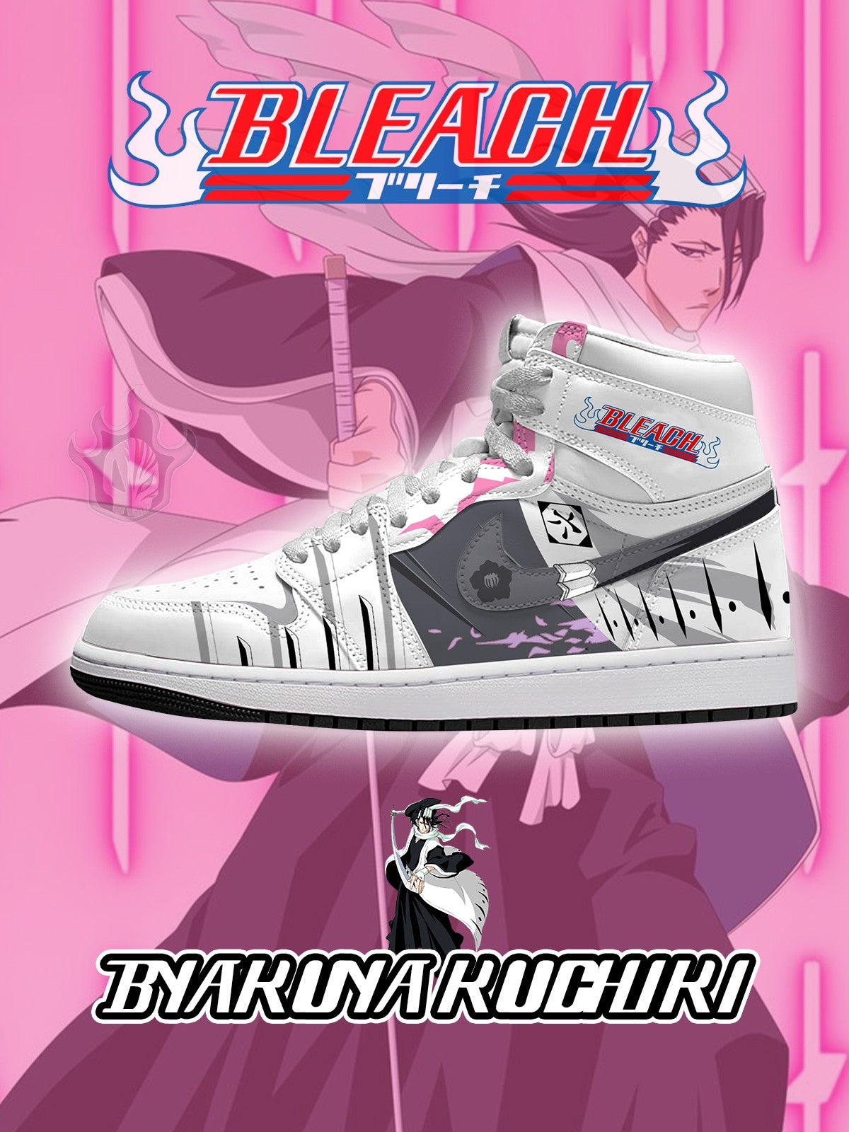 Byakuya Kuchiki V.1 Maßgeschneiderte High-Top-Sneaker
