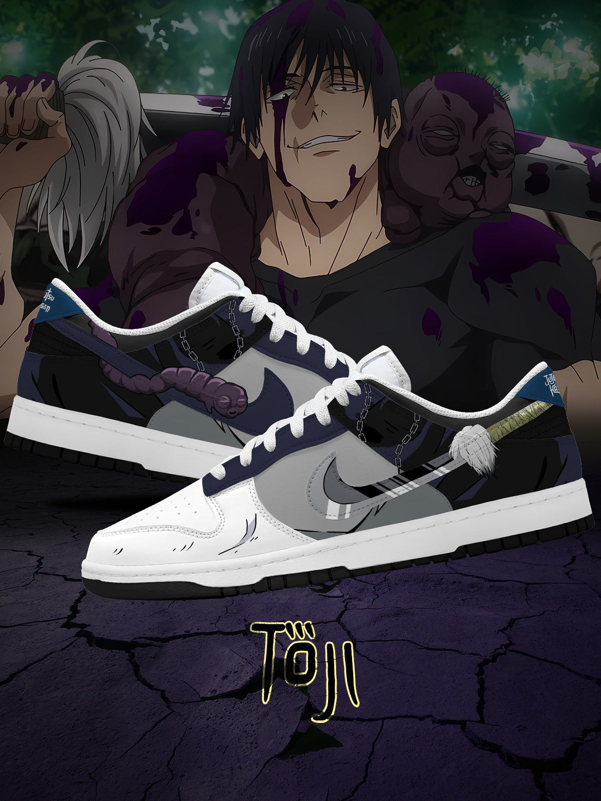 Toji Fushiguro V.2 Custom SB-Style Sneakers