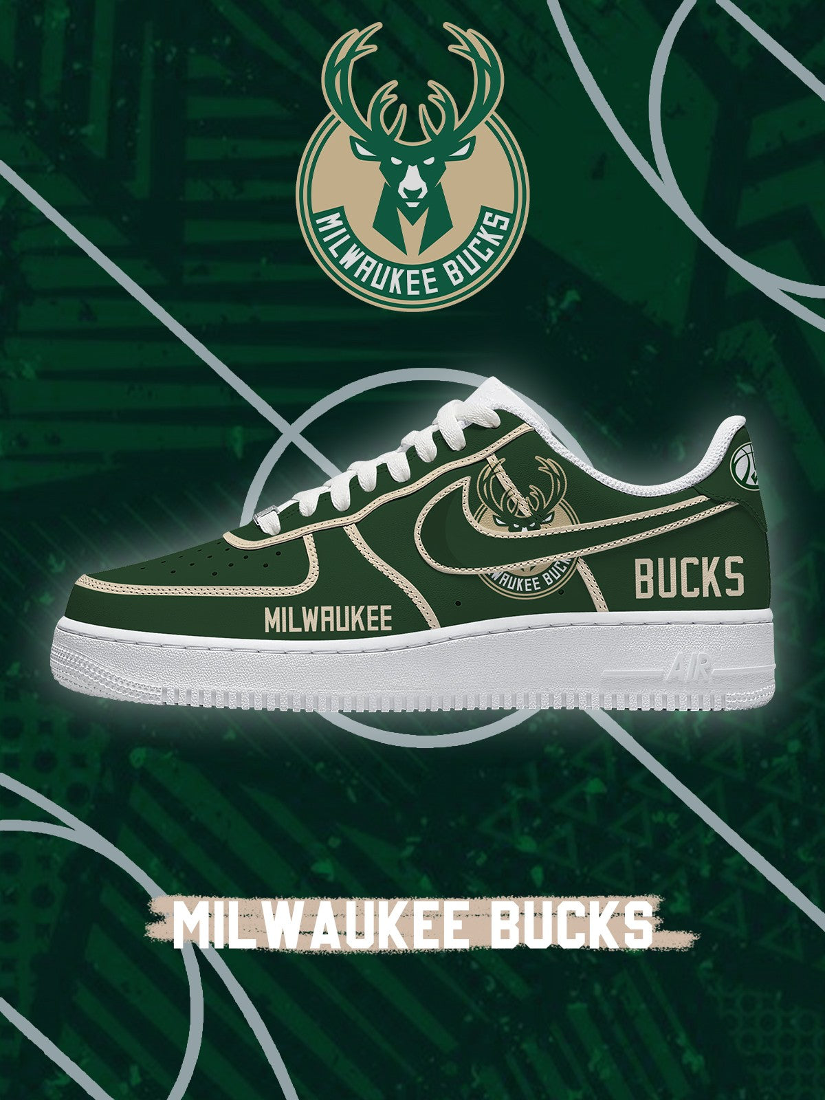 Zapatillas deportivas Milwaukee Basketball V.4 personalizadas estilo Air