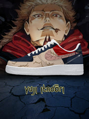 Zapatillas deportivas personalizadas estilo Air de Yuji Itadori V.1