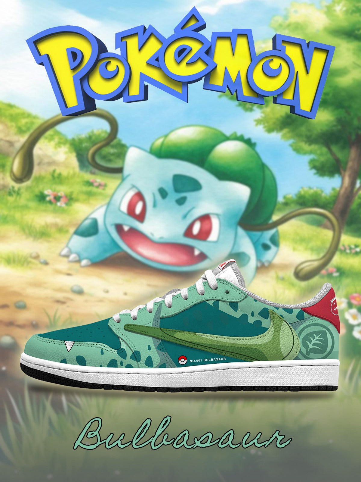 Bulbasaur V.3 Custom TS Low Sneakers