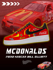 Zapatillas deportivas personalizadas Bill Elliott McDonald's V.1 Air-Style