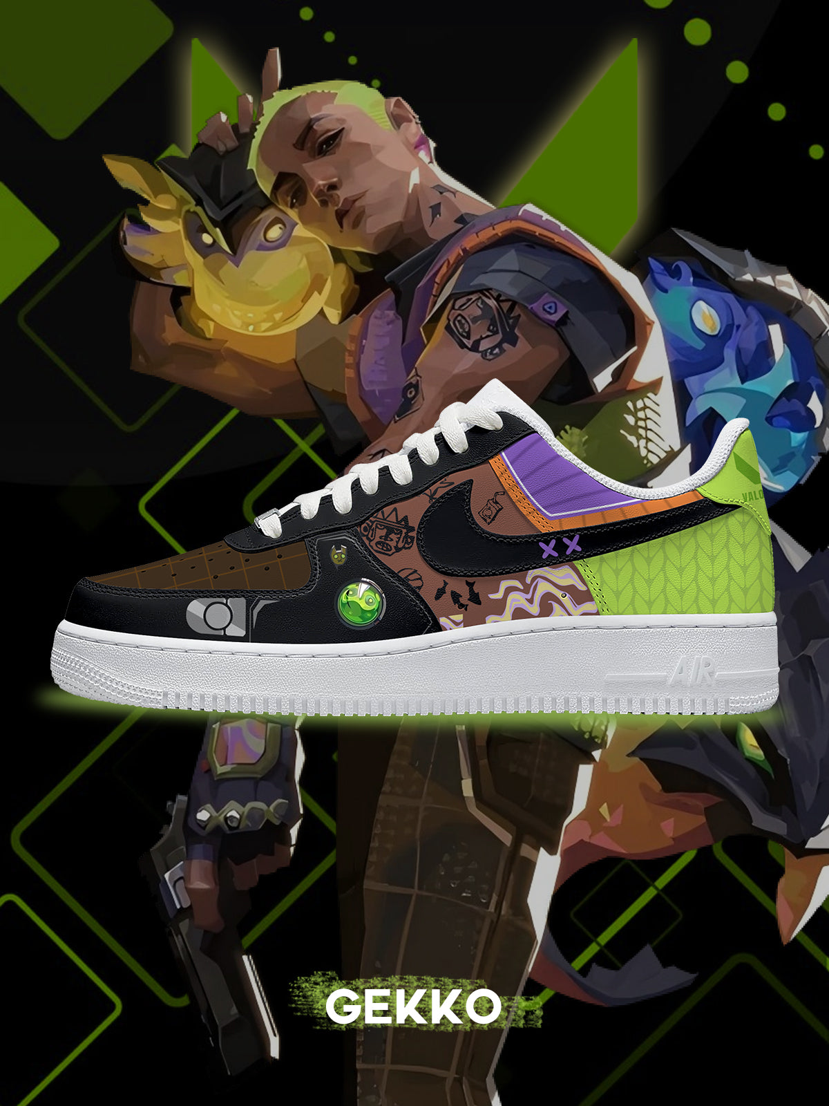 Gekko V.1 Custom Air-Style Sneakers
