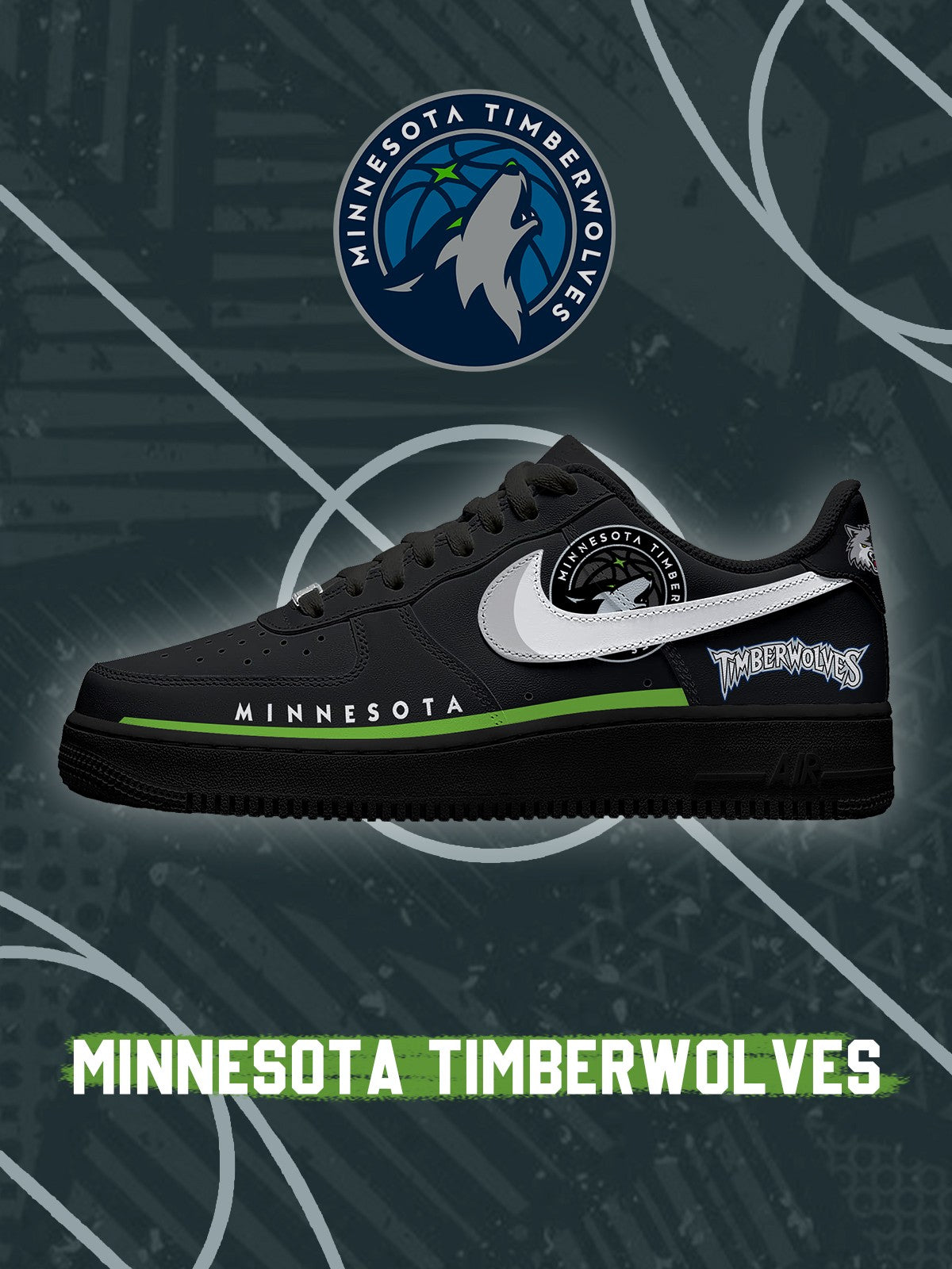Zapatillas deportivas personalizadas Minnesota Basketball V.4 Air-Style