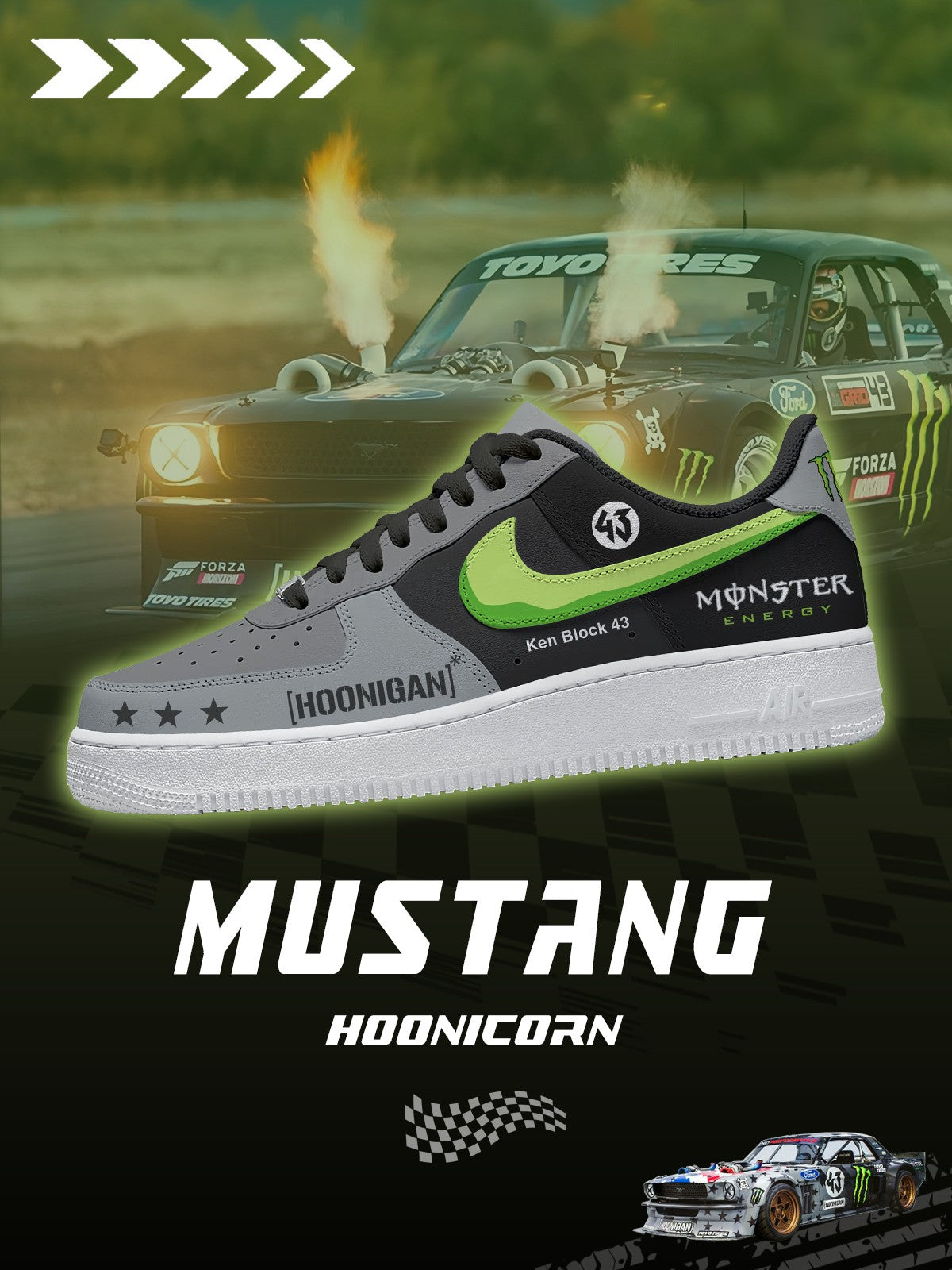 Ken Block Hoonicorn V.1 Custom Air-Style Sneakers