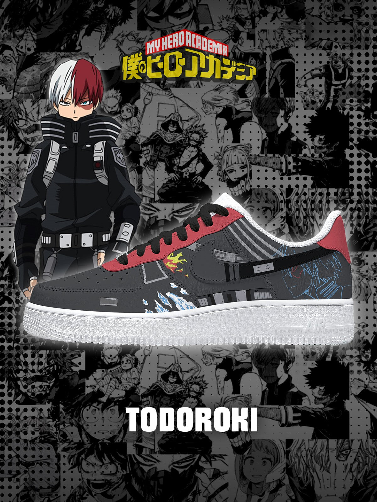 Zapatillas Shoto Todoroki V.1 personalizadas estilo Air