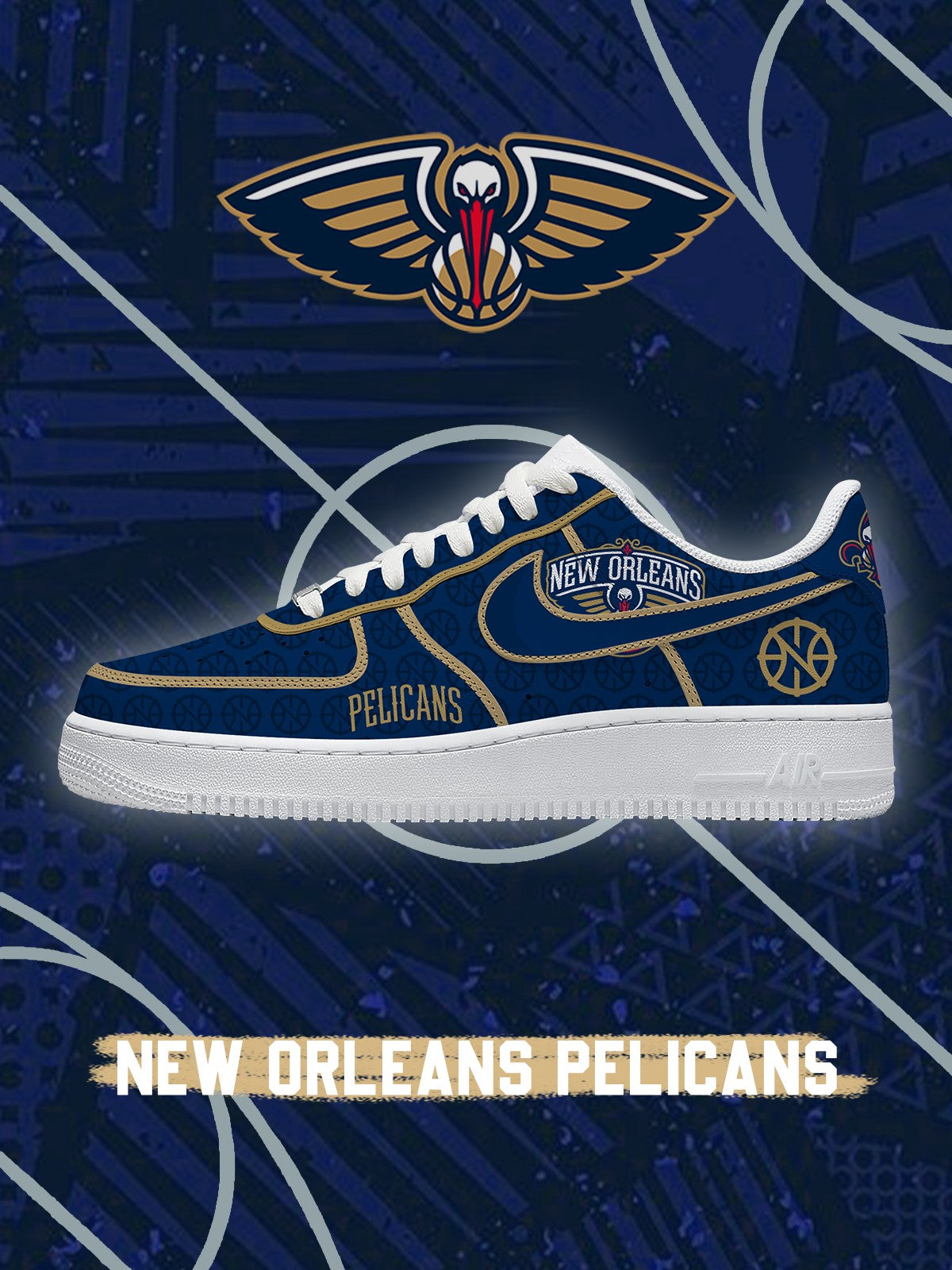 Zapatillas Air-Style personalizadas New Orleans Basketball V.3
