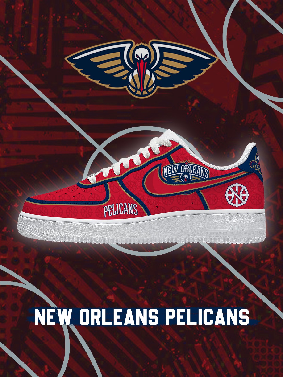 Zapatillas Air-Style personalizadas New Orleans Basketball V.4