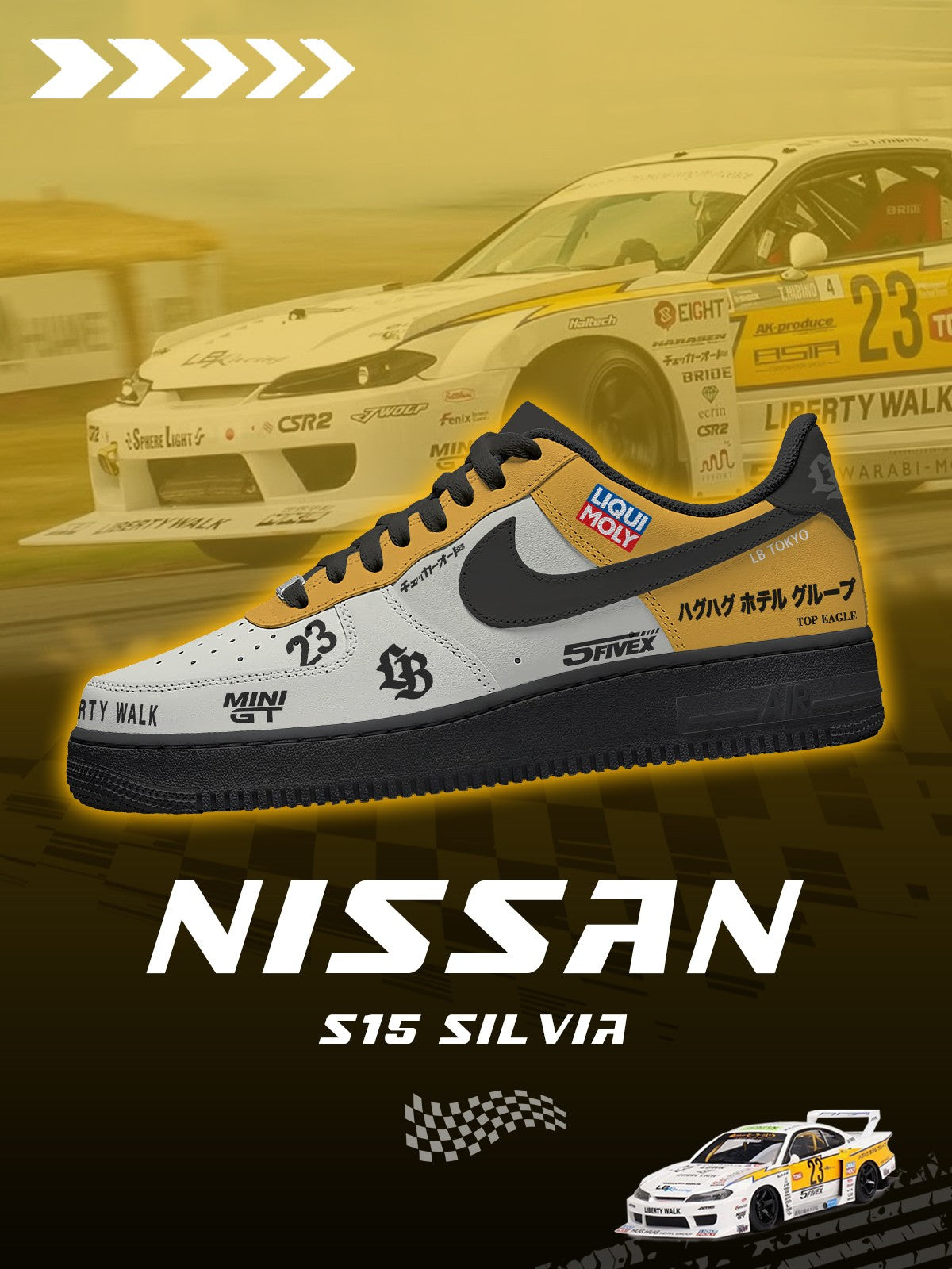 LB Super Silhouette S15 Silvia V.1 Custom Air-Style Sneakers