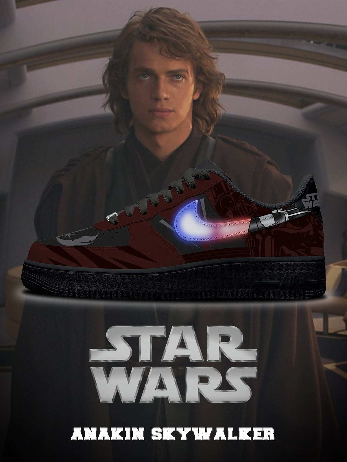 Anakin Skywalker V.1 Custom Air-Style Sneakers