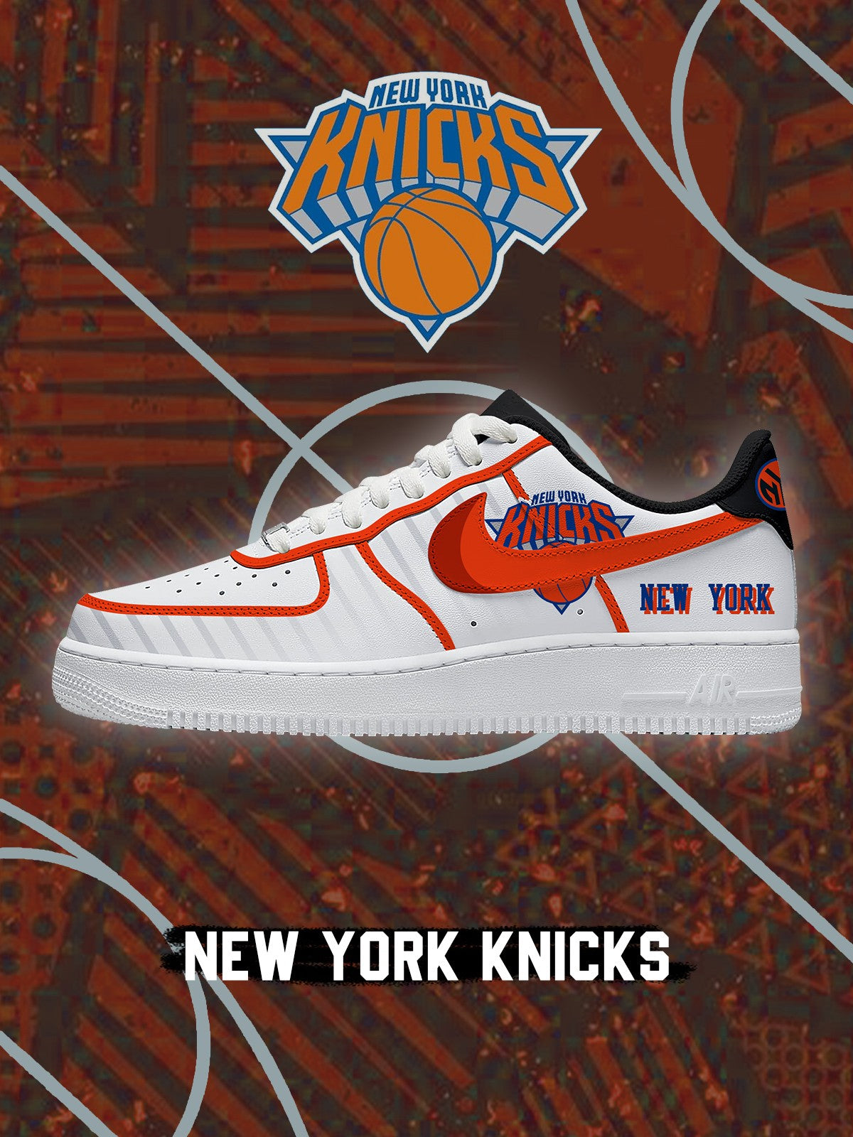 Zapatillas Air-Style personalizadas New York Basketball V.2