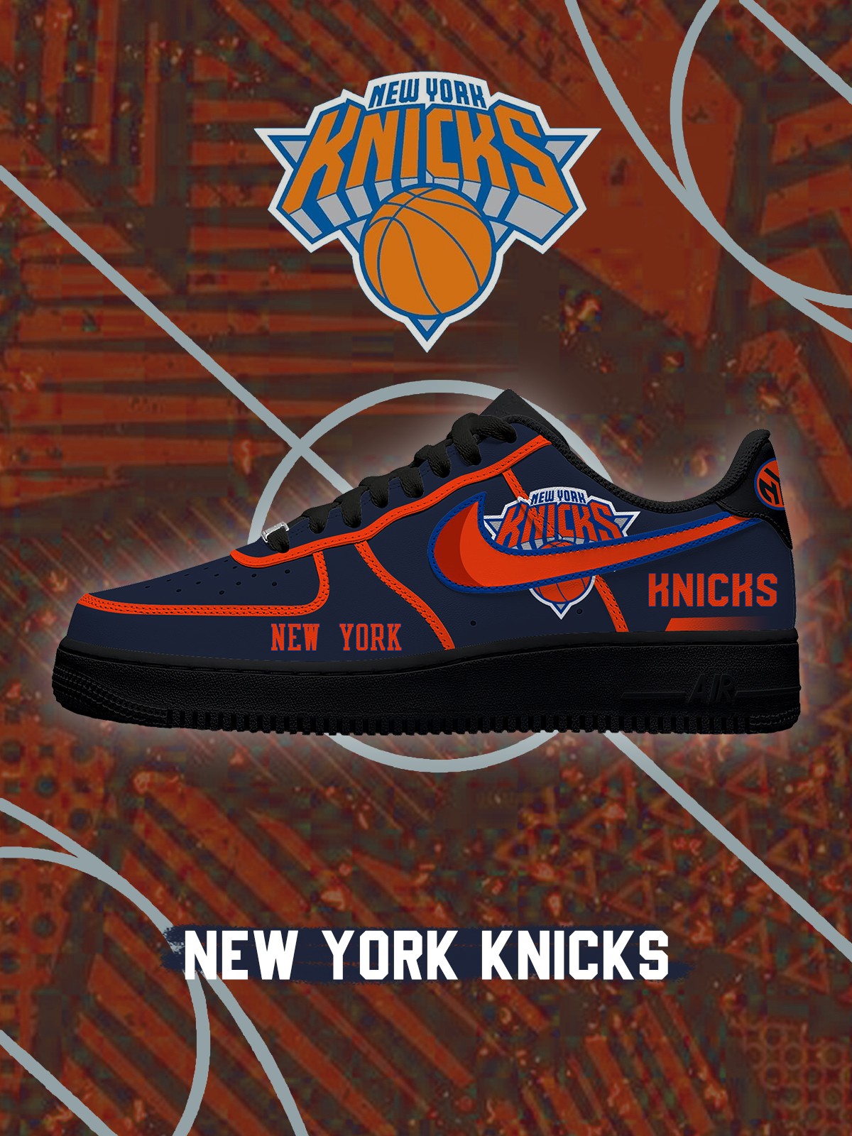 Zapatillas Air-Style personalizadas New York Basketball V.3