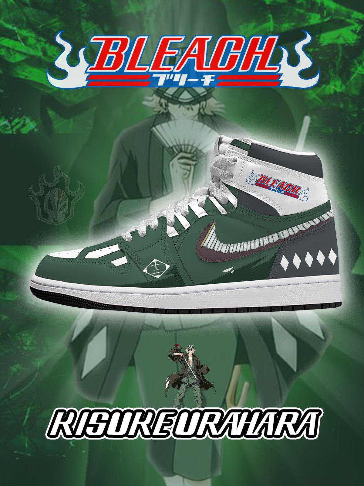 Zapatillas altas personalizadas Kisuke Urahara V.1