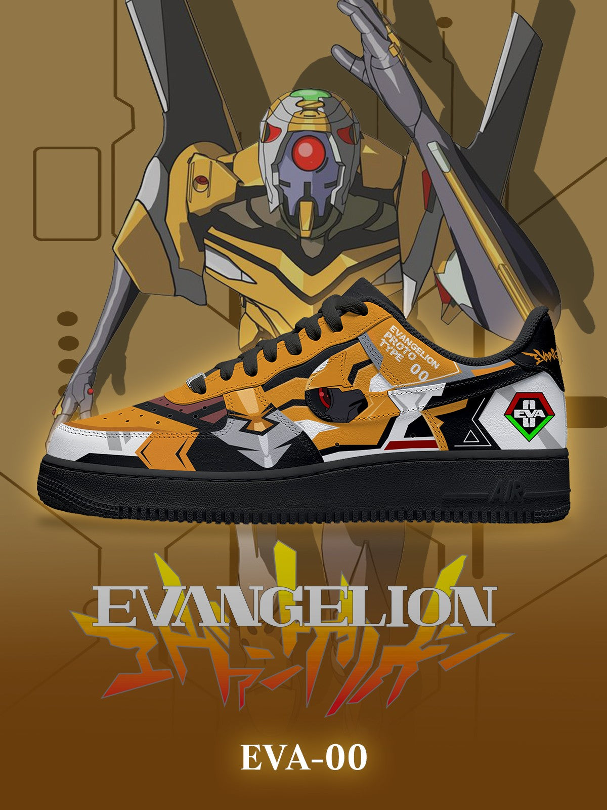 Eva-00 V.1 Custom Air-Style Sneakers