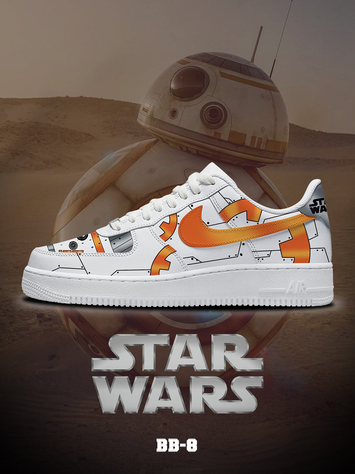 BB-8 V.1 Custom Air-Style Sneakers