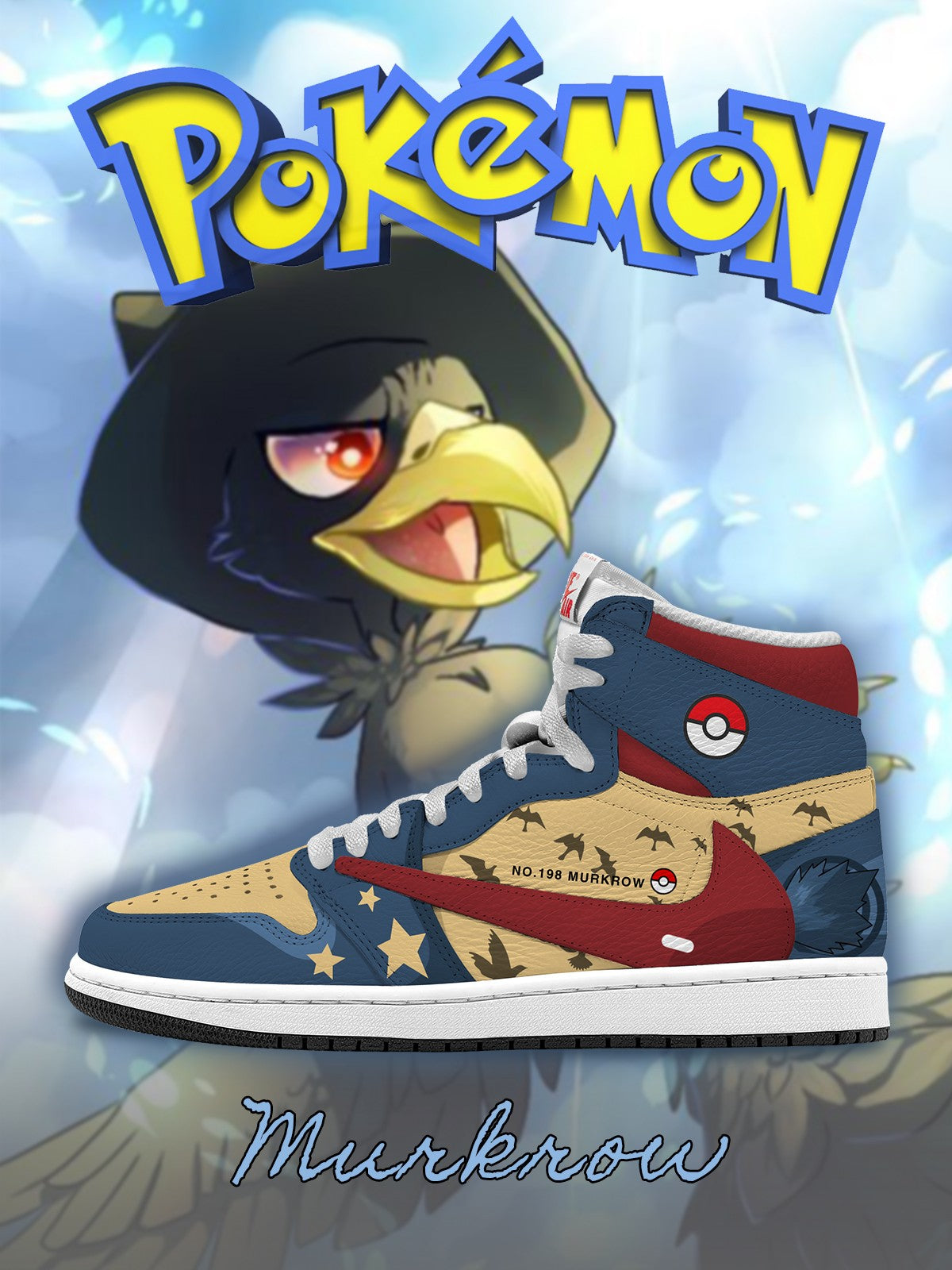 Murkrow V.1 Custom TS High Sneakers