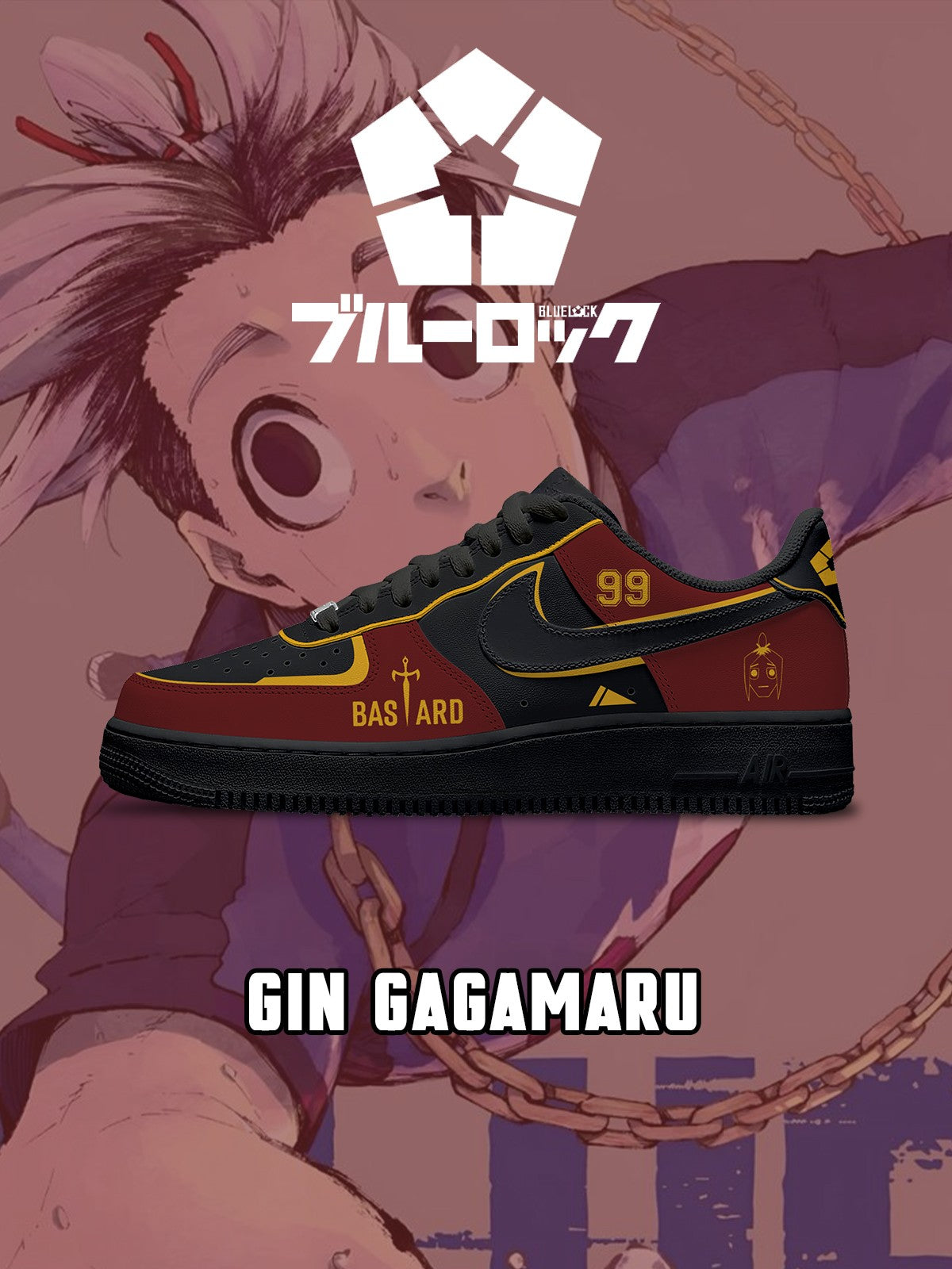 Gin Gagamaru V.2 Custom Air-Style Sneakers
