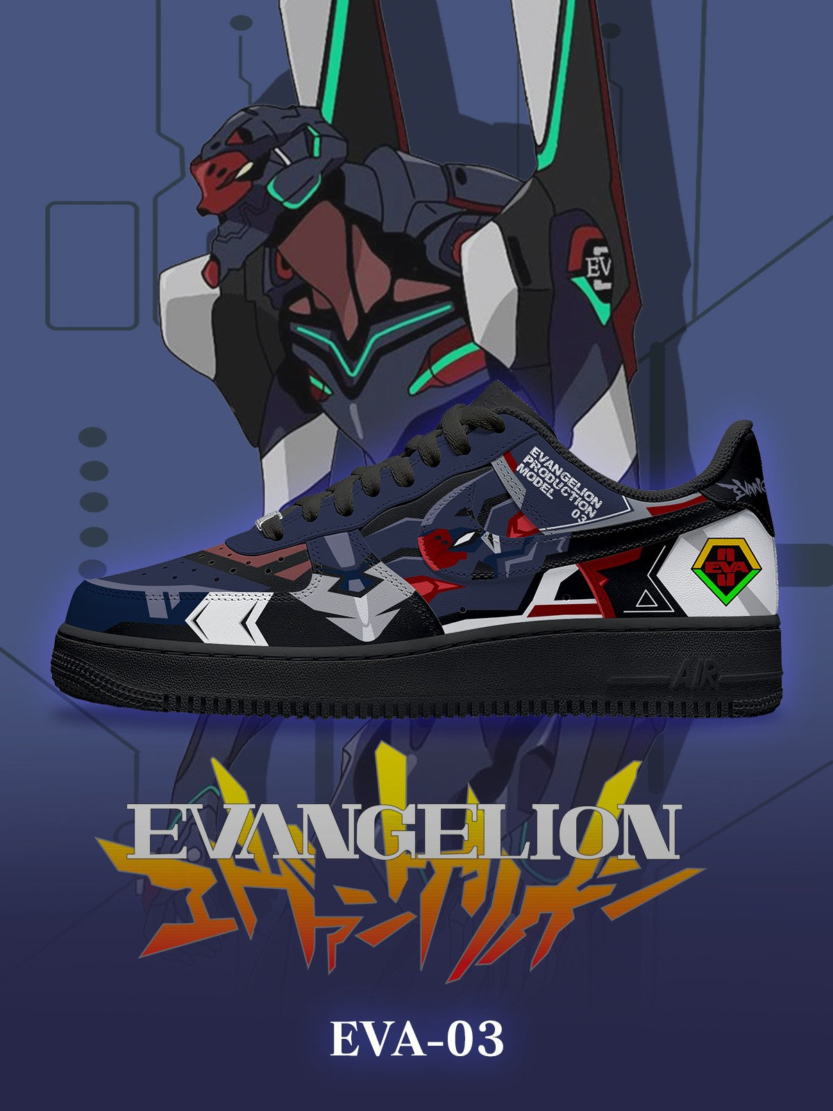 Eva-03 V.1 Custom Air-Style Sneakers